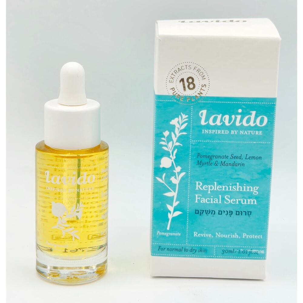 Lavido Replenishing Facial Serum 30ml/1.01oz - Pomegranate, Mandarin- NEW in Box